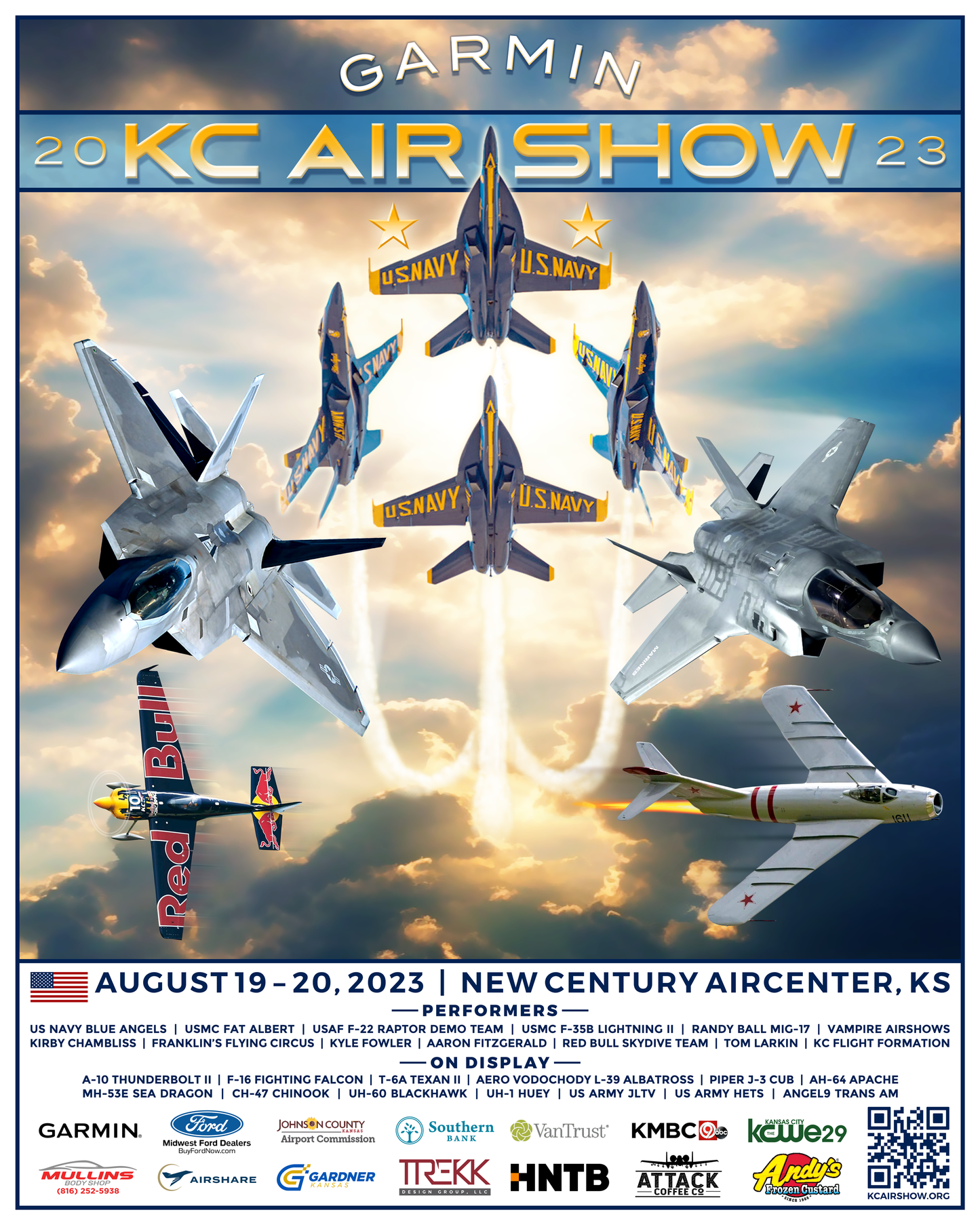2023 Garmin KC Air Show Official Show Poster