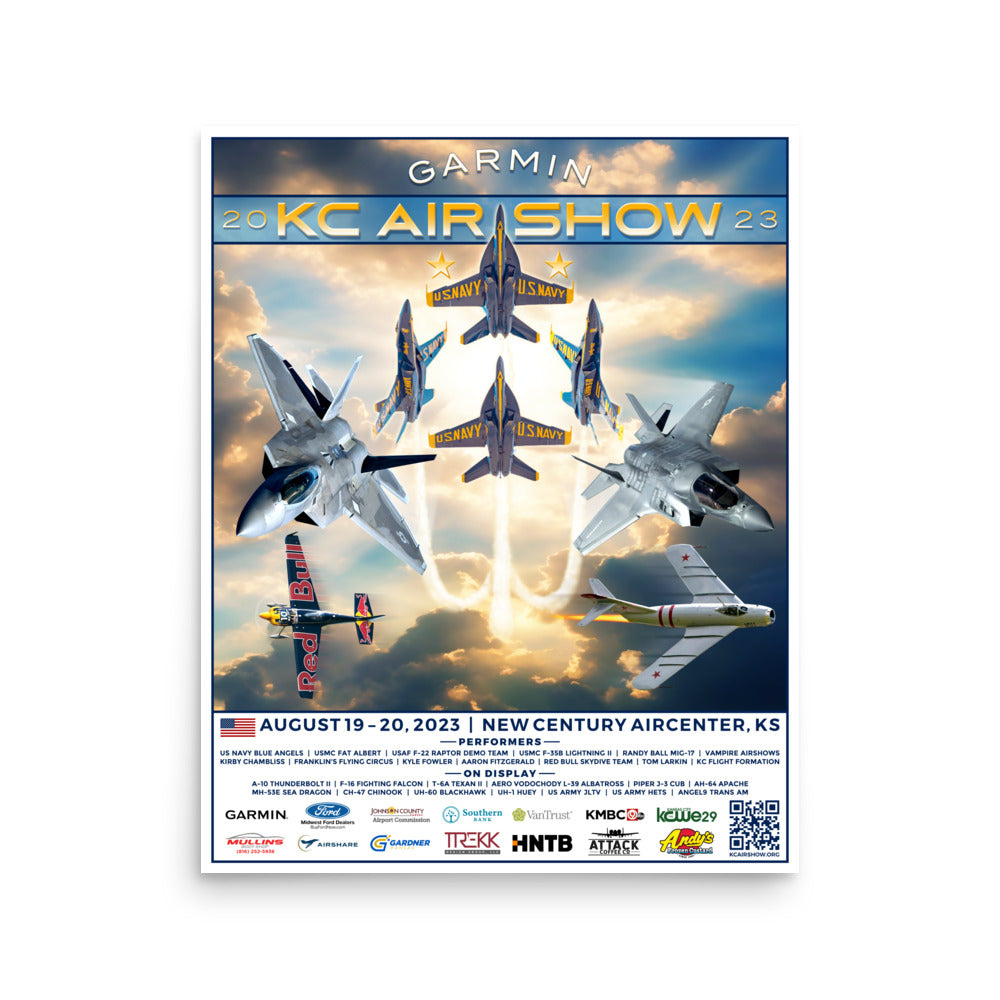2023 Garmin KC Air Show Performer Poster